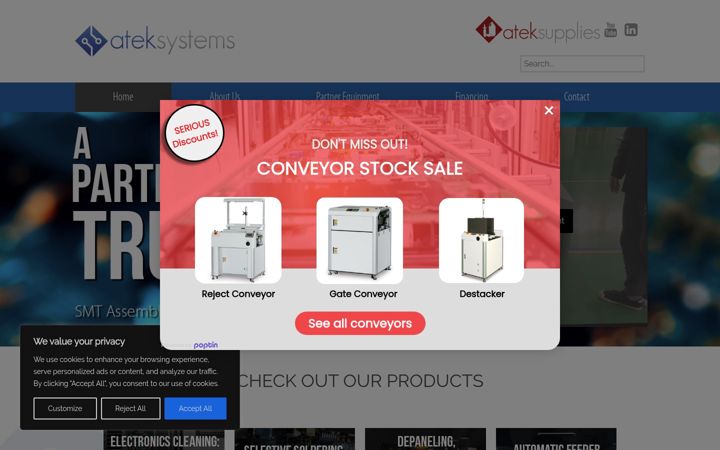 Screenshot of atekllc.com