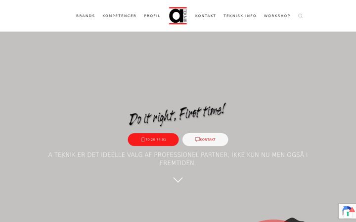 Screenshot of ateknik.dk
