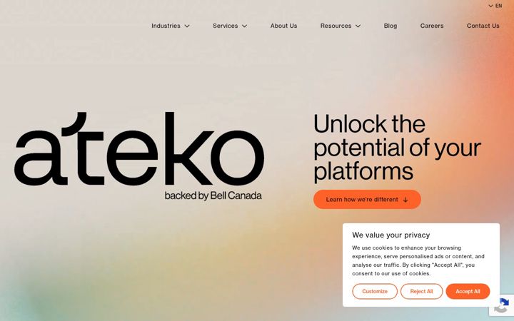 Screenshot of ateko.com