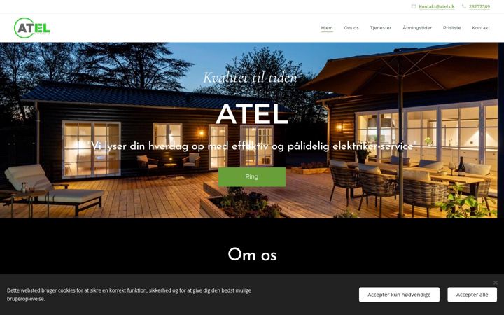 Screenshot of atel.dk