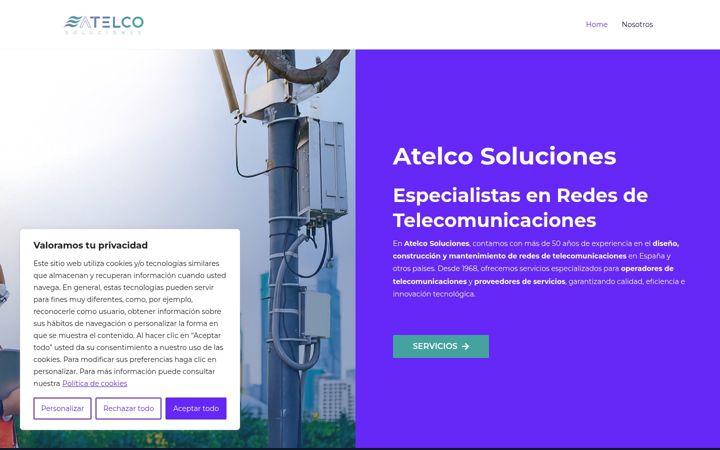 Screenshot of atelcosoluciones.es