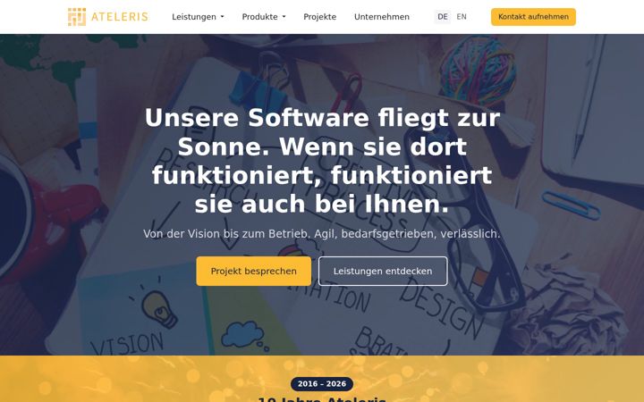 Screenshot of ateleris.ch