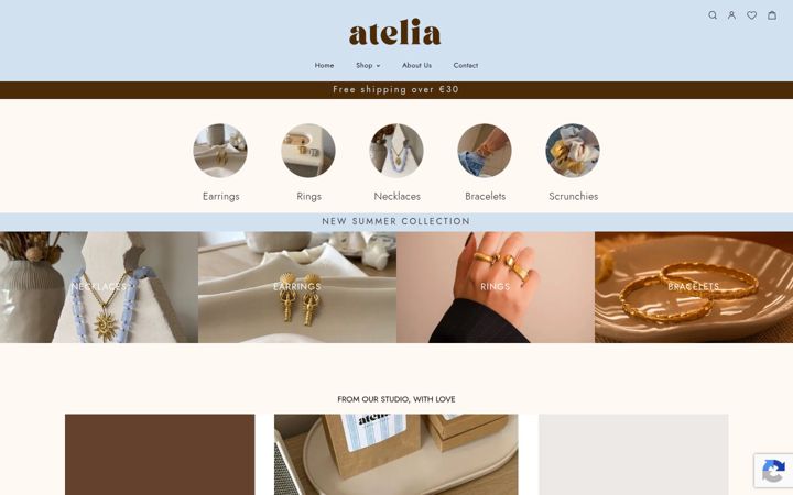 Screenshot of atelia.gr