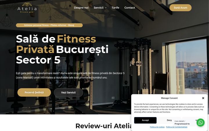 Screenshot of atelia.ro