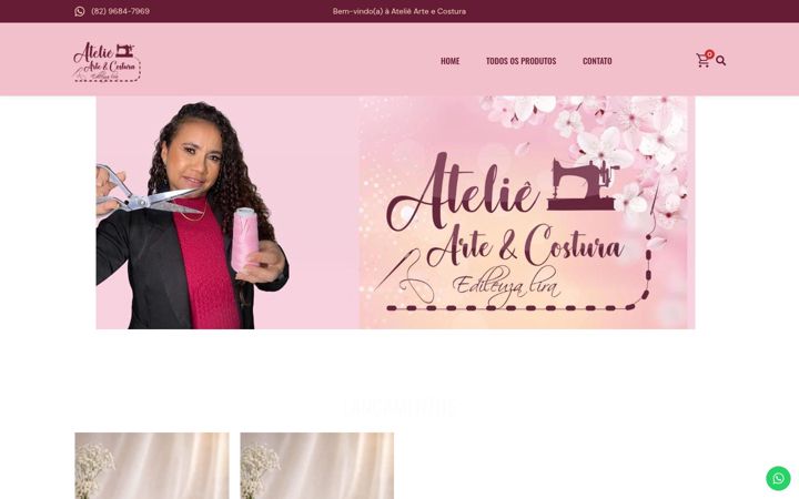 Captura de pantalla de ateliearteecostura.com.br
