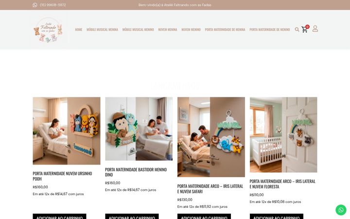Screenshot of ateliefeltrandocomasfadas.com.br