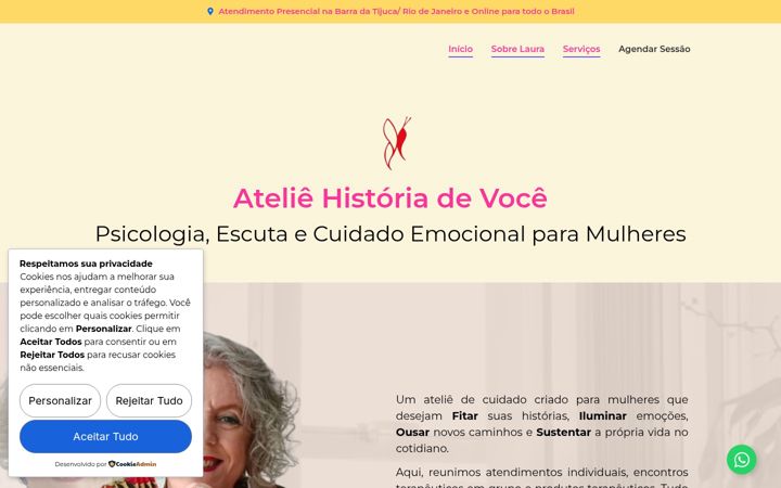 Screenshot of ateliehistoriadevoce.com.br