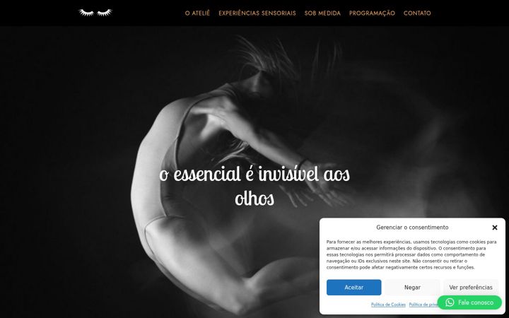 Captura de pantalla de atelienoescuro.com.br