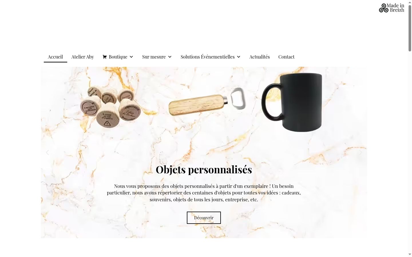 Capture d'écran de la bannière de consentement affichée avant toute interaction