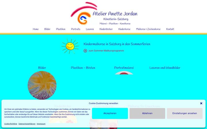 Screenshot of atelier-aja.at