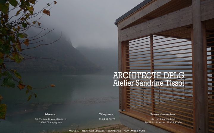 Kuvakaappaus sivustosta atelier-architecture-champagnole.fr