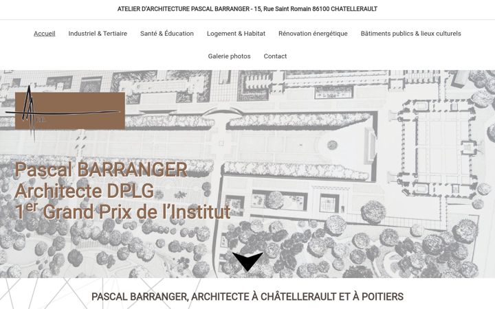 Kuvakaappaus sivustosta atelier-architecture-pascal-barranger.fr