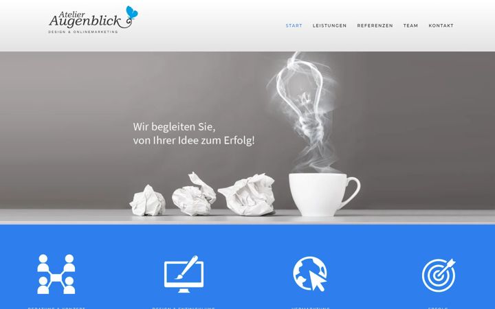 Skærmbillede af atelier-augenblick.de