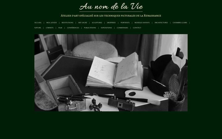 Kuvakaappaus sivustosta atelier-aunomdelavie.fr