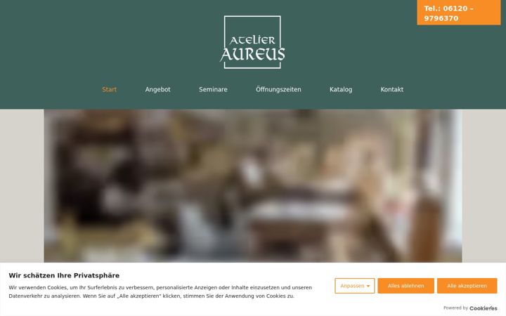 Screenshot του atelier-aureus.de