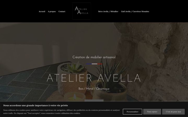Screenshot of atelier-avella.com