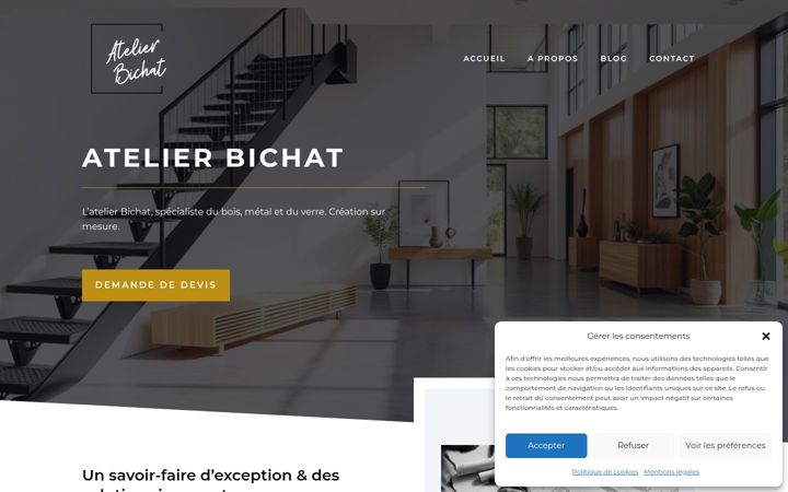 Capture d'écran de atelier-bichat.fr