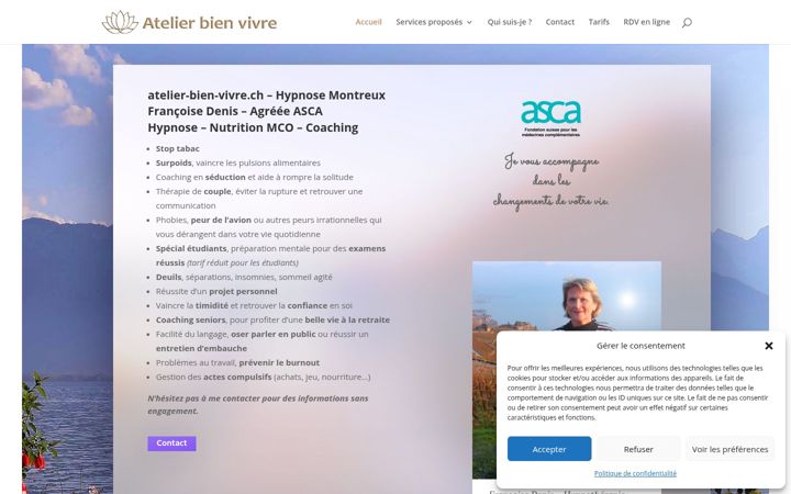 Screenshot of atelier-bien-vivre.ch
