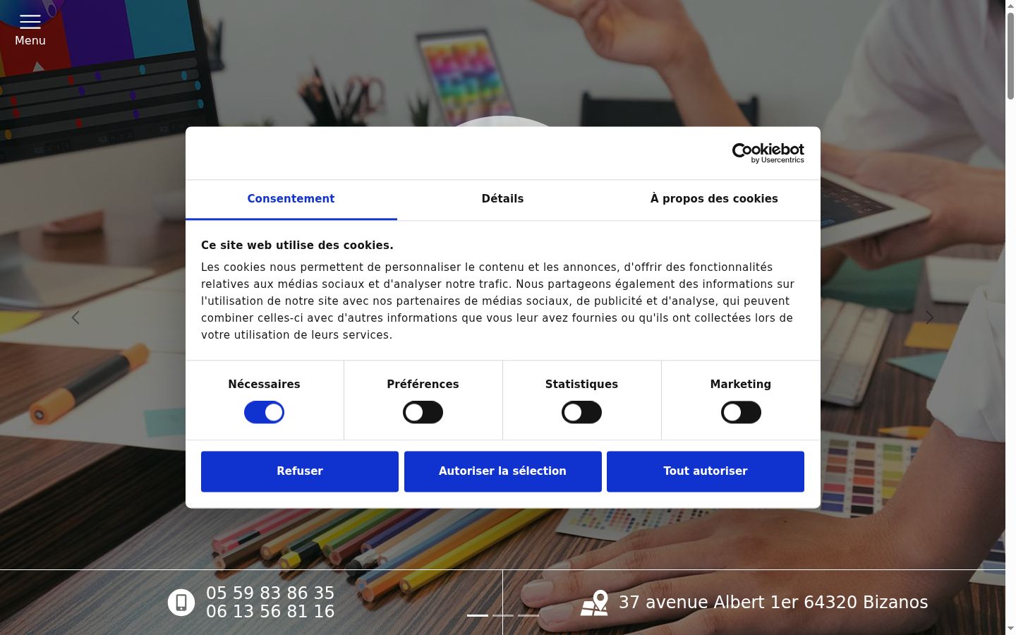 Zrzut ekranu banera zgody wyświetlanego przed jakąkolwiek interakcją