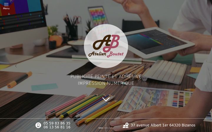 Screenshot of atelier-boutet.fr