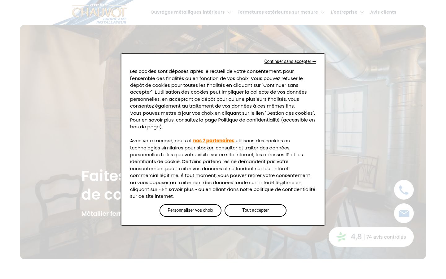 Screenshot tal-banner tal-kunsens muri qabel kwalunkwe interazzjoni