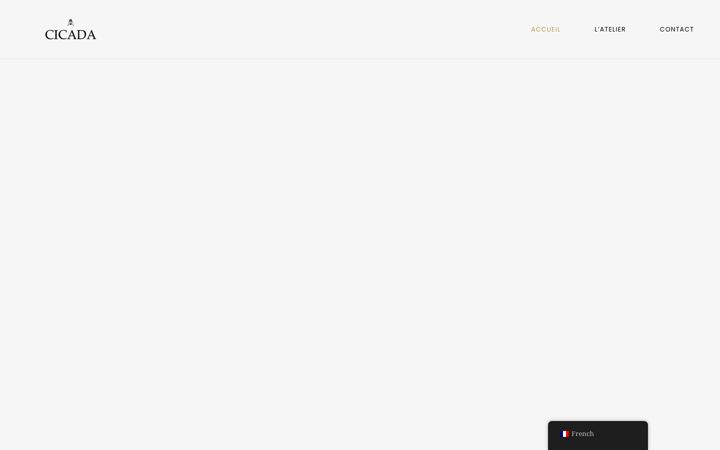 Screenshot of atelier-cicada.com