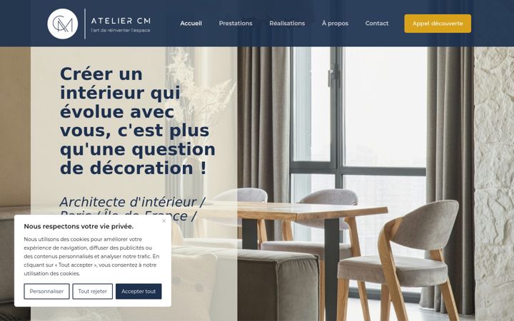 Screenshot of atelier-cm.com