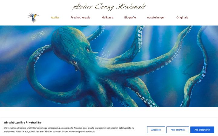 Screenshot of atelier-conny-krakowski.de