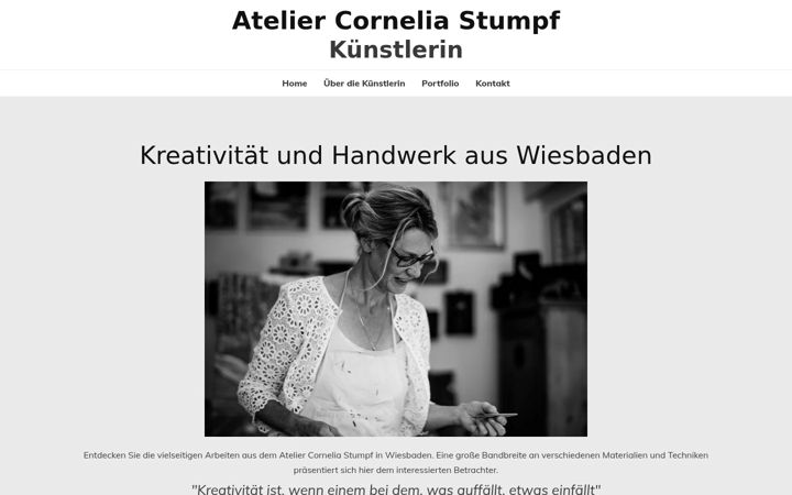 Snímek obrazovky atelier-cornelia-stumpf.de