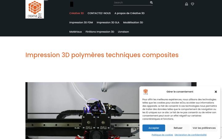 Ekrānuzņēmums no atelier-creative3d.fr