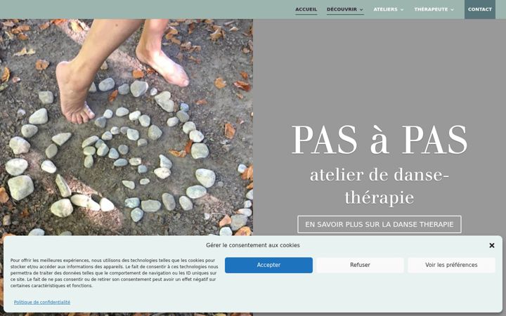 Screenshot ta' atelier-danse-therapie.ch