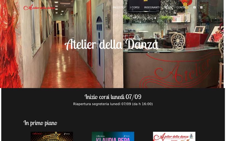 Skærmbillede af atelier-danza.com