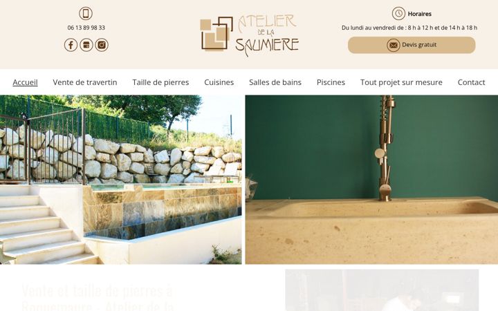 Screenshot of atelier-de-la-saumiere.fr