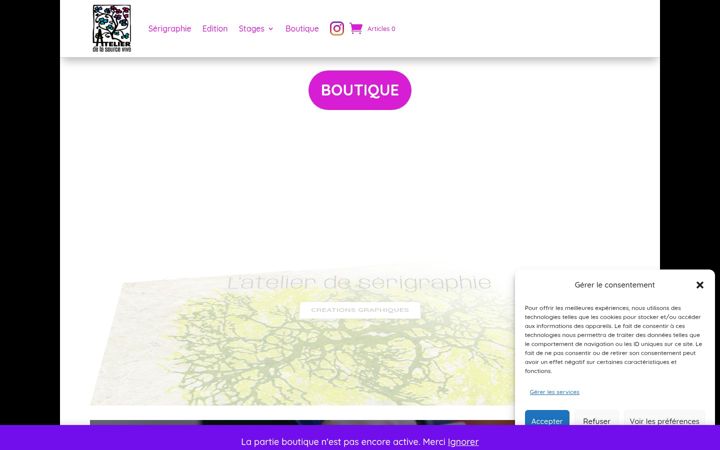 Ekrānuzņēmums no atelier-de-la-source-vive.fr