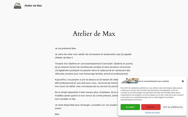 Screenshot of atelier-de-max.fr