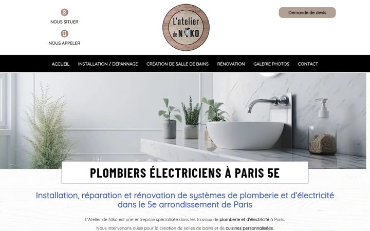 Screenshot of atelier-de-niko.fr