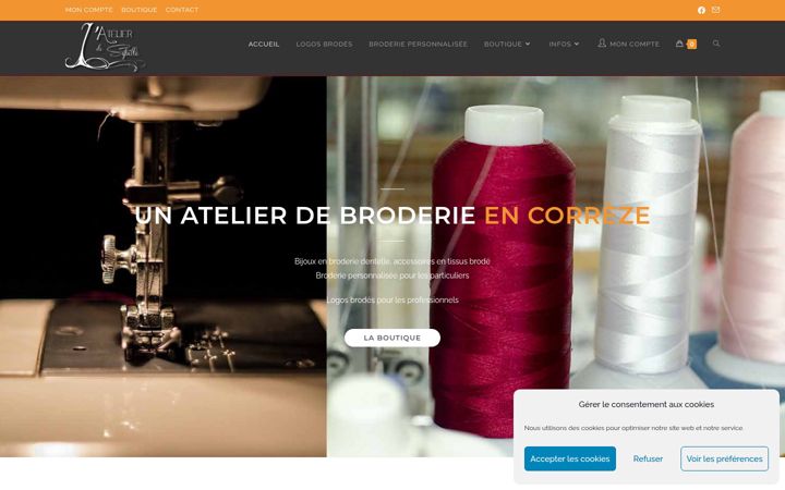 Snimka zaslona za atelier-de-sybille.com