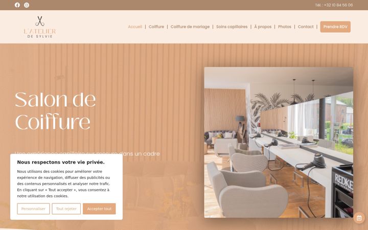 Screenshot di atelier-de-sylvie.be