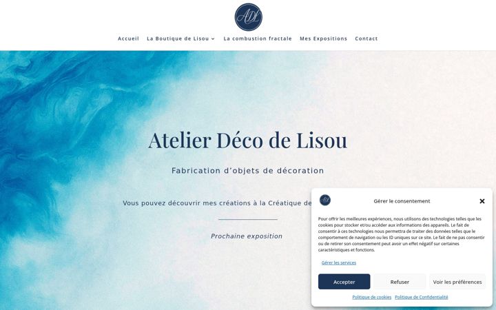 Screenshot of atelier-deco-lisou.fr