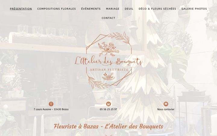 Screenshot of atelier-des-bouquets.fr