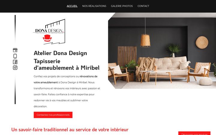 Screenshot of atelier-donadesign.fr