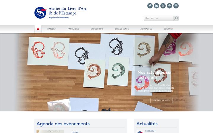 Screenshot of atelier-du-livre-art-imprimerienationale.fr