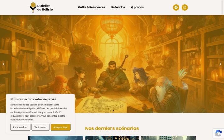 Screenshot di atelier-du-roliste.be