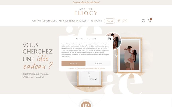Screenshot of atelier-eliocy.fr