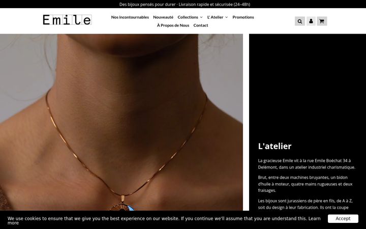 Screenshot ta' atelier-emile.ch