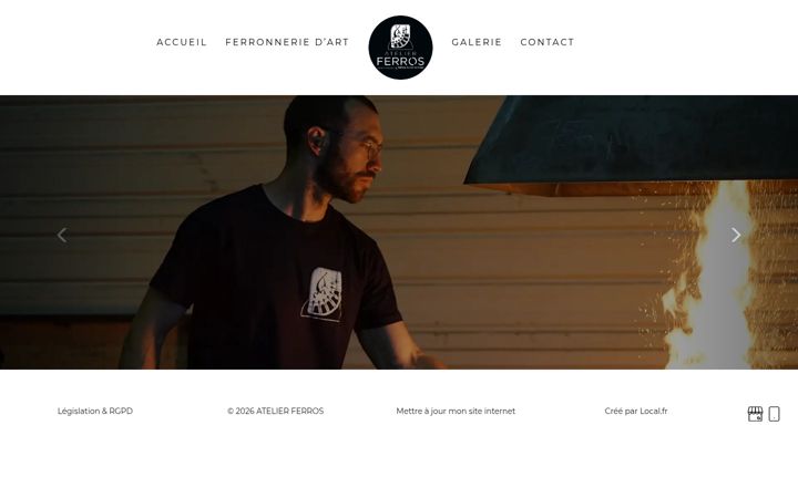 Screenshot of atelier-ferros.fr