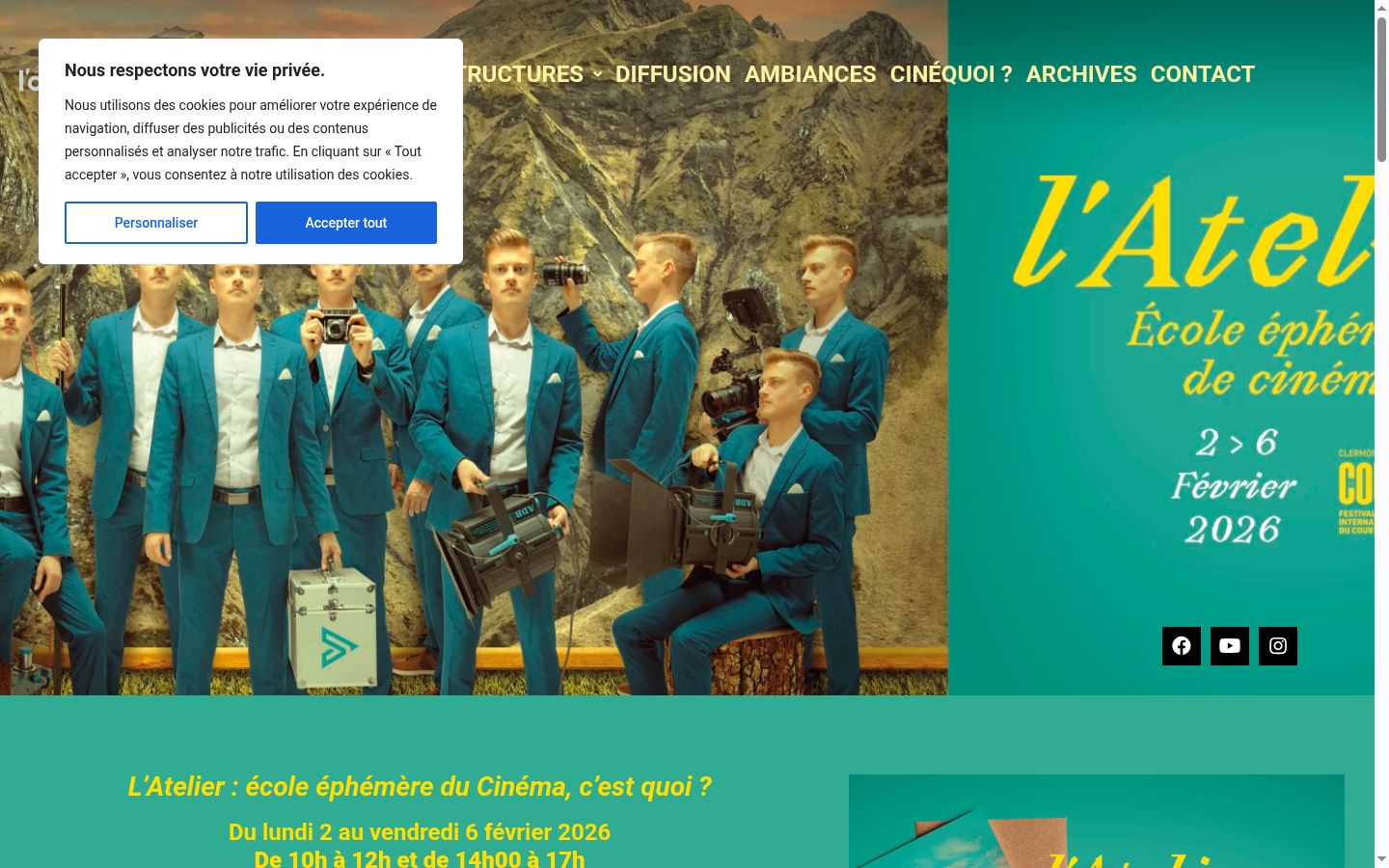 Sutikimo reklamjuostės, rodytos prieš bet kokią sąveiką, ekrano kopija
