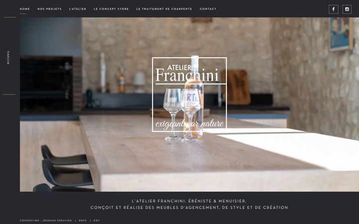 Screenshot of atelier-franchini.fr