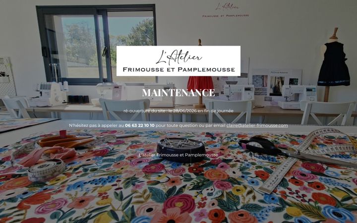 Screenshot of atelier-frimousse.com