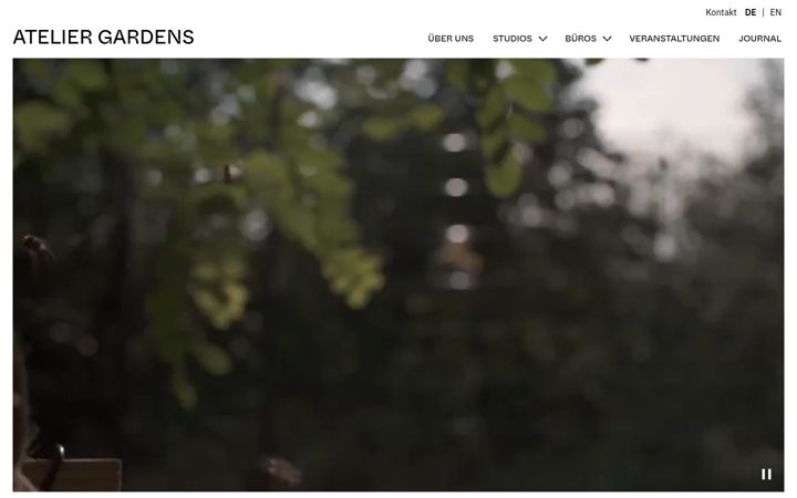 Screenshot of atelier-gardens.de